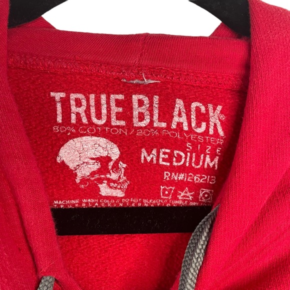 RARE VINTAGE Shirts and Destroy True Black Official Spider Hoodie in Red Size M - Picture 4 of 7